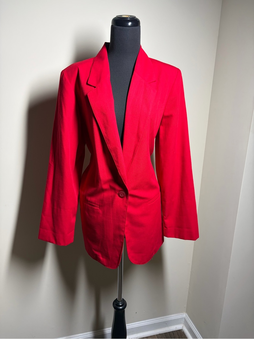 Sag Harbor Red Single-Button Blazer